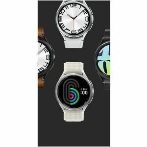 Samsung Galaxy Watch6 Classic (Bluetooth + 4G, 47mm) - 47 mm - Bluetooth - Silver - Leather Band Material - LTE