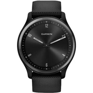 Garmin vívomove Sport Smart Watch - 40 mm Case Height - 40 mm Case Width - Black, Slate Body Color - Fiber Reinforced Poly