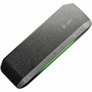 Poly Sync 40+ Wired/Wireless Bluetooth Speakerphone - Microsoft Teams - Silver - 3 x Bi-directional Microphone(s) - 50 mm 