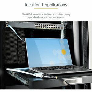 StarTech.com Data Transfer Adapter - 1 - 1 x USB 2.0 Type A - Male - 1 x 9-pin DB-9 RS-232 Serial - Male