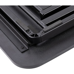 StarTech.com Height Adjustable Notebook Stand - 8 kg Load Capacity - 4.6 cm Height x 47 cm Width - Desk - Steel - Black - 1