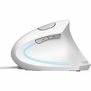 Trust Verto Maus - USB 2.0 - Optisch - 6 Taste(n) - Weiß - Kabel - 1600 dpi Auflösung - Scroll-Rad - Groß Hand-/Handfläche