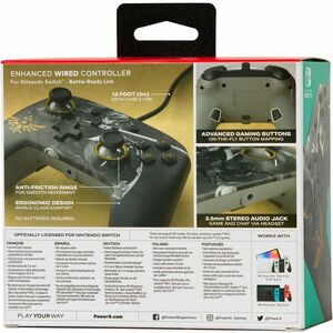 PowerA Enhanced Wired Controller for Nintendo Switch - Battle-Ready Link - Cable - USB - Nintendo Switch - 3 m Cable - Black