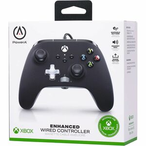 PowerA Enhanced Wired Controller for Xbox Series X|S - Black - Cable - Xbox Series S, Xbox Series X - 3.05 m Cable - Black