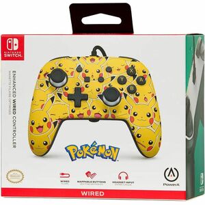 PowerA Enhanced Wired Controller for Nintendo Switch - Pikachu Moods - Cable - USB - Nintendo Switch - 3.05 m Cable