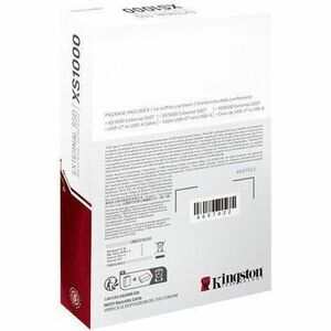Kingston Tragbar Solid State-Laufwerk - Extern - 2 TB - Schwarz - Speichersystem Unterstütztes Gerät - USB 3.2 (Gen 2) - 1