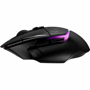 Logitech G G502 X PLUS 游戏鼠标 - A 型 USB - 光学机械 - 13 按钮 - 13 可编程按钮 - 黑 - 无线 - 可充电 - 25600 dpi - 右旋转