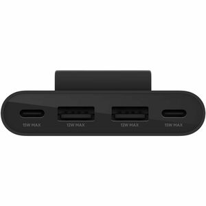 Belkin BoostCharge USB Extender - Black - 4 x USB - Plastic