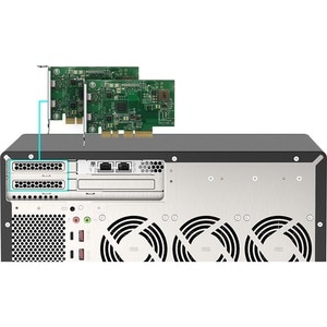 QNAP, QNAP TVS-H1288X-W1250-16G SAN/NAS Storage System - Intel Xeon W-1250 Hexa-core (6 Core) 3.30 GHz - 8 x HDD Supported