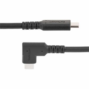 StarTech.com Cable de 1m USB-C Resistente Acodado a la Derecha - USB 3.2 Gen 2 (10 Gbps) - USB Tipo C - DP de Modo Alt 4K 