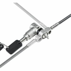 StarTech.com Universal Laptop Lock 6.6ft, Security Cable For Notebook Compatible w/Noble Wedge®/Nano/K-Slot; Keyed Locking