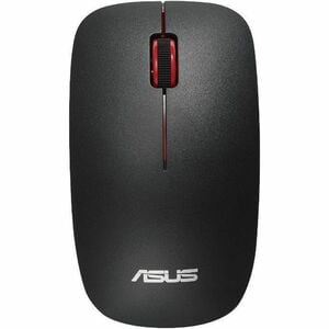 Asus WT300-BK-RD Mouse - Radio Frequency - Optical - 3 Button(s) - Matte Black, Red - Wireless - 2.40 GHz - 1600 dpi - Scr