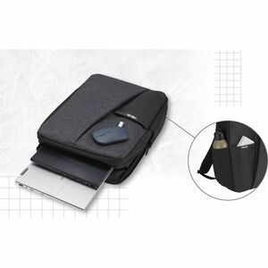 Asus AP4600-CG Carrying Case (Backpack) for 43.18 cm (17") Notebook, Power Bank, Water Bottle - Grey, Cool Grey - Water Re