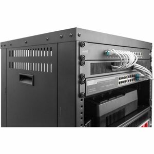 Digitus 16U Enclosed Cabinet Rack Cabinet for Equipment Rack, Networking457.80 mm Rack Depth - Black - Sheet Steel - 136 k