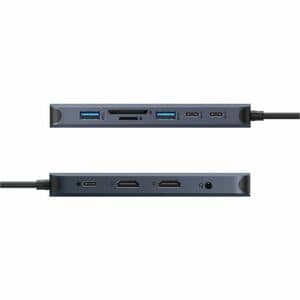 Targus HyperDrive HD4006GL USB Type C Docking Station - Charging Capability - Memory Card Reader - SD - Midnight Blue - 2 