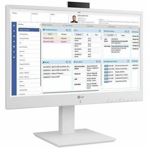 LG 24CR670NK6P All-in-One Thin Client Pentium N6005 Quad-core (4 Core) 2 GHz - Intel Chip - 8 GB RAM DDR4 SDRAM - 16 GB Fl