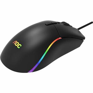 MOUSE GAMER AOC PIXART 3327 12000 DPI RGB AJUSTE DE PESO GM310