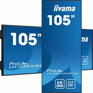 LCD Ecrans à affichages dynamiques iiyama ProLite LH10551UWS-B1AG 2659,38 mm 5K - 24 Heures/7 Jours Operation - Tecnologie