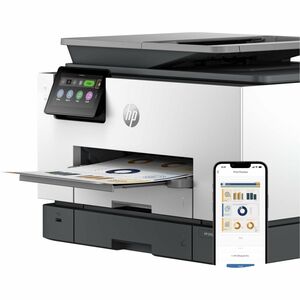 HP Officejet Pro 9130b Wired & Wireless Inkjet Multifunction Printer - Colour - Cement - Copier/Fax/Printer/Scanner - 39 p