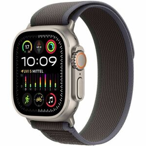 Apple Adjustable Smartwatch Band - Small (S)/Medium (M) - Loop Attachment - Black, Blue - Titanium, Polyester