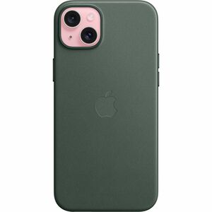 Apple Case for Apple iPhone 15 Plus Smartphone - Evergreen - Scratch Resistant, Drop Resistant, Bump Resistant - FineWoven