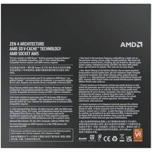 AMD Ryzen 7 7000 7800X3D Octa-core (8 Core) 4.20 GHz Processor - Box - 96 MB L3 Cache - 8 MB L2 Cache - 512 KB L1 Cache - 