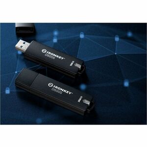 Pen Drive Kingston IronKey D500S D500S Robusto - 128 GB - USB 3.2 (Gen. 1) Tipo A - XTS-AES, 256-bit AES - TAA Conforme - 