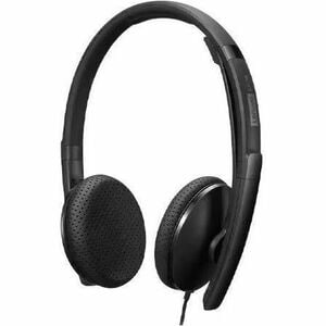 Lenovo Wired Over-the-head Stereo Headset - Black - Microsoft Teams Certification - Binaural - Ear-cup - 2.2 Kilo Ohm - 20