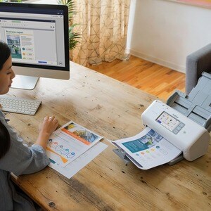 Escáner de superficie plana Brother ADS-4700W - 600 x 600 ppp Óptico - 48 bits Color - 40 ppm (Mono) - 40 ppm (Color) - Es