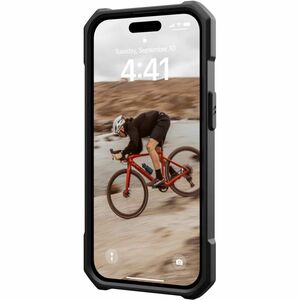 Urban Armor Gear Essential Armor iPhone 15 Case - Black - For Apple iPhone 15 Smartphone - Lattice Pattern - Black - Drop 