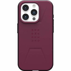 Urban Armor Gear Civilian iPhone 15 Pro Case - Bordeaux - For Apple iPhone 15 Pro Smartphone - Bordeaux - Drop Resistant, 