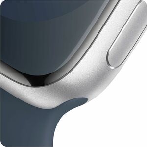 Apple Watch Series 9 Smart Watch - 4.10 cm (1.61") Case Height - 3.50 cm (1.38") Case Width - Silver Case Color - Storm, B
