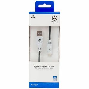 PowerA USB-C Cable for PlayStation 5 - 10 ft USB/USB-C Data Transfer Cable for PlayStation 5, Controller - First End: 1 x 