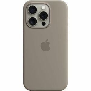 Apple Case for Apple iPhone 15 Pro Smartphone - Clay - Silky, Soft-touch - Drop Resistant, Scratch Resistant - Silicone, M
