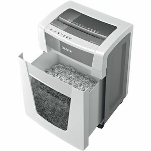 Leitz IQ Office Paper Shredder - Continuous Shredder - Micro Cut - 15 Per Pass - for shredding Staples, Paper Clip, Paper 