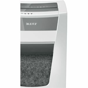 Leitz IQ Office Pro Paper Shredder - Continuous Shredder - Cross Cut - 20 Per Pass - for shredding Staples, Paper - 4 mm x
