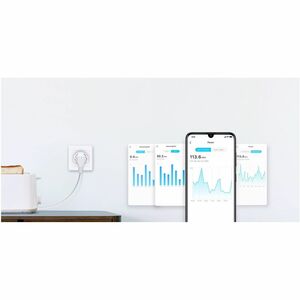 TP-Link Mini Smart Tapo P115 Smart Plug - 1 x AC Power Plug - 1 x AC Power Receptacle - 230 V AC / 16 A - Google Assistant