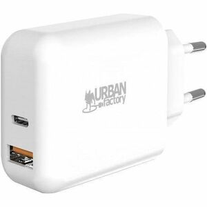 Urban Factory POWEE 45 W Power Adapter - Universal Adapter - For Tablet PC, Smartphone - 1 m Cable - 5 V DC, 9 V DC, 12 V 