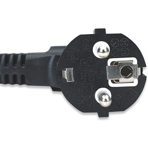 Manhattan Mains Power Cord/Cable, Euro 2-pin plug (CEE 7/4 Schuko) to C13 Female (kettle lead), 1.8m, 16A, Black, Lifetime