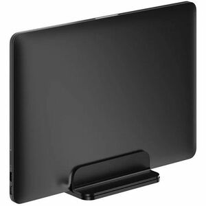Neomounts Notebook Notebook Holder - Vertical - 42 mm x 150 mm x 92 mm x - Aluminium - Black - 5 kg Load Capacity - Adjust