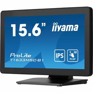 Moniteur LED à écran tactile iiyama ProLite T1633MSC-B1 16" Class - 16:9 5 ms - 39,6 cm (15,6") Viewable - Dalle à Technol
