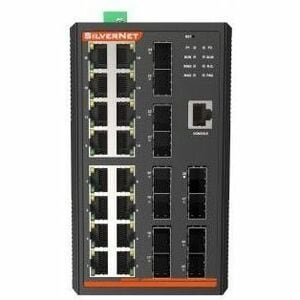 SilverNet Series 7 16 Ports Manageable Ethernet Switch - Gigabit Ethernet - 10/100/1000Base-T, 1000Base-FX - 2 Layer Suppo