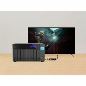 QNAP TVS-h874T-i7-32G NAS Storage System - Intel Core i7 Dodeca-core (12 Core) - 8 x HDD Supported - 0 x HDD Installed - S