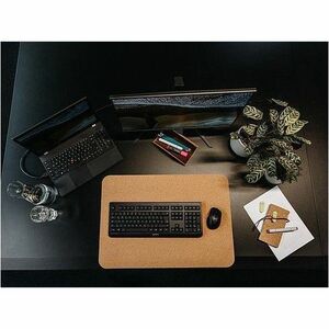CHERRY KW 3000 Tastatur - Kabellos Konnektivität - USB 2.0 Typ A Schnittstelle - Deutsch - Schwarz - Gummikuppel Keyswitch