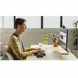 Clavier Logitech Wave Keys for Business - Sans fil Connectivité - USB Type A Interface - Français - AZERTY Disposition - G