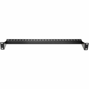 StarTech.com 1U Horizontal Cable Management Bar w/Adjustable Depth, 19" Rack-Mountable Lacing Bar For Organized Racks/Cabi