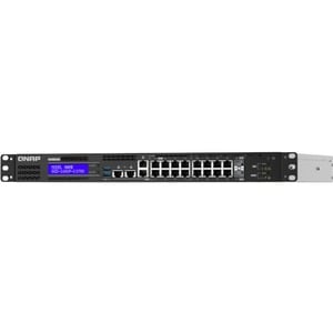 QNAP QGD-1602P-C3758-16G 16 Ports Manageable Ethernet Switch - 2 Layer Supported - Modular - 280 W Power Consumption - 200