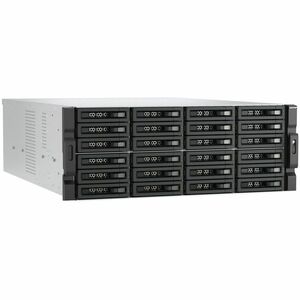 QNAP TL-R2400PES-RP Drive Enclosure SATA/600, SATA/300 - Mini-SAS HD Host Interface - 4U Rack-mountable - Hot Swappable Ba