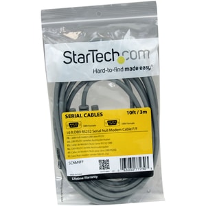 StarTech.com SCNM9FF 3.05 m Serial Data Transfer Cable - 1 Each - Cable for PC, Printer, Modem - First End: 1 x 9-pin DB-9