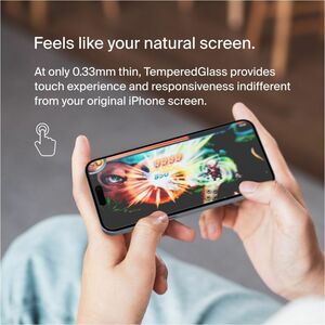Belkin Glas Bildschirmschutz für iPhone 15 Pro Max - Transparent - für LCD Smartphone